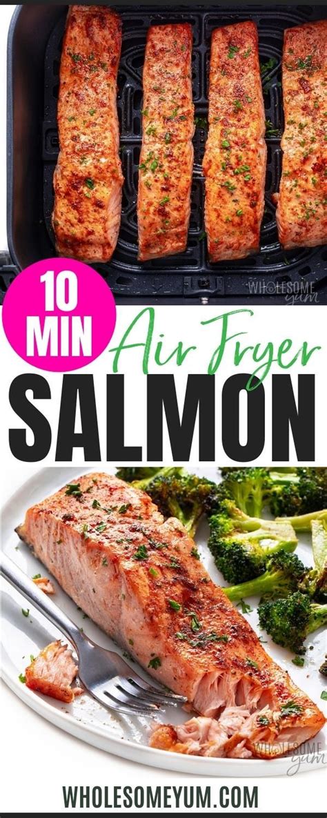 Air Fryer Salmon Perfect In 10 Minutes Wholesome Yum Salmon