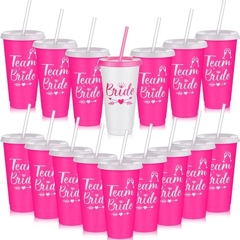 16 Pcs Babe Bachelorette Cups Bachelorette Party Tumbler With Lids And Straws