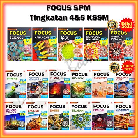 Buku Rujukan Focus SPM KSSM Edisi 2022 B Melayu English