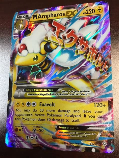 Mega Ampharos Pokemon Card