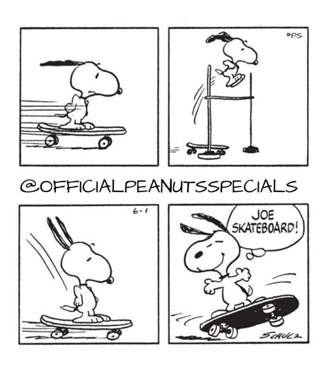 Peanuts Specials On Instagram “first Appearance June 1 19777 Snoopy Joeskateboard Joe