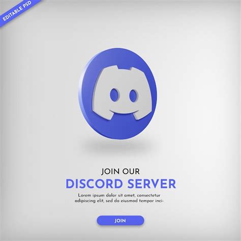 Premium Psd Discord Server Promo Banner With 3d Icon