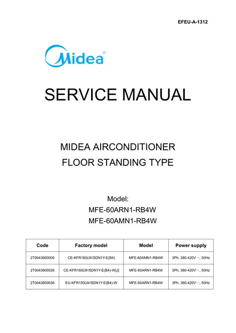 Midea Service Manual Manualzz