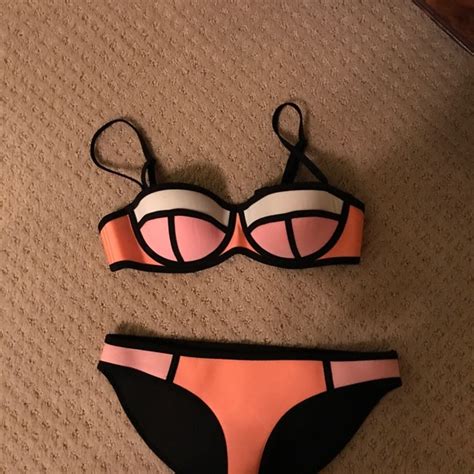 Triangl Swimwear Swim Worn Once Neon Traingl Bikini Set Poshmark