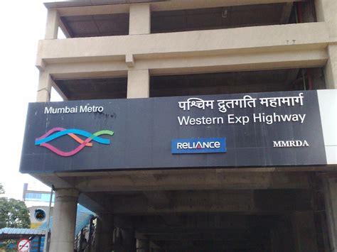 Western Express Highway Metro Station Mumbai Route Map Location