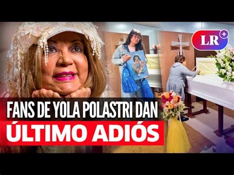 Video Fans de YOLA POLASTRI le dan el ÚLTIMO ADIÓS en el ministerio de