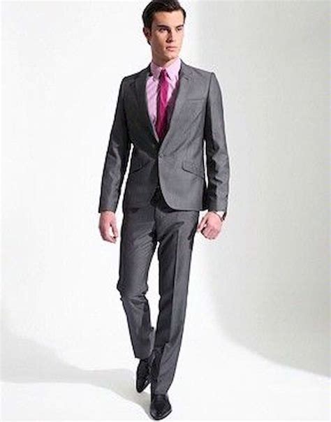 45 Cool Grey Suit Pink Shirt Ideas For Mens In 2020 Gray Suit Suits