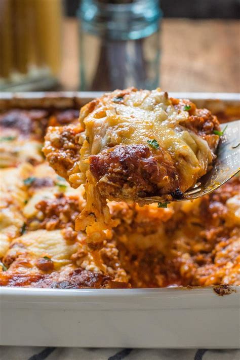 Simply The Best Cottage Cheese Lasagna Loaded With Meat Tomato Sauce And Three Chee