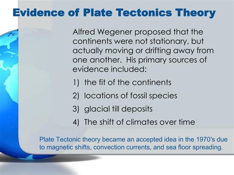 Ppt Evidence Of Plate Tectonics Theory Powerpoint Presentation Free