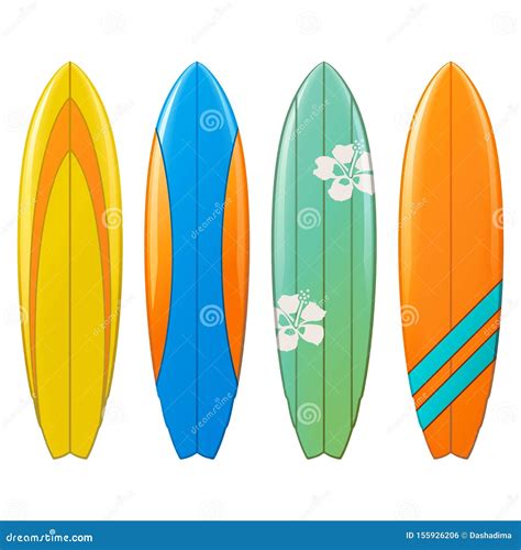 Vector Surfboard Icons Stock Vector Illustration Of Rest 155926206