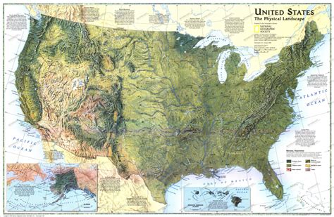 National Geographic Us Map Printable Best North America Classic ...