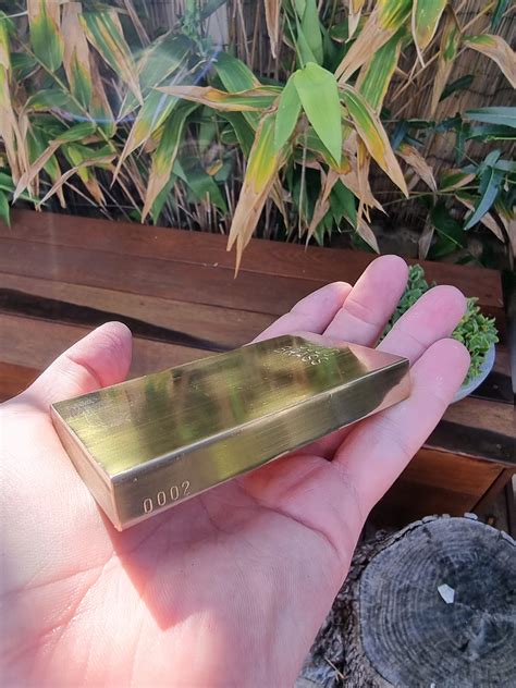 500g Brass Ingot 05kg Pure Brass Bar Brass Bullion By Etsy