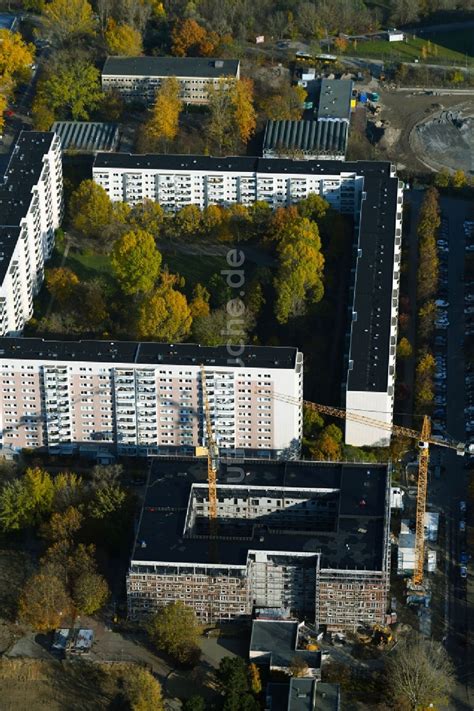 Berlin Von Oben Herbstluftbild Baustelle Zum Neubau Eines Wohn Und