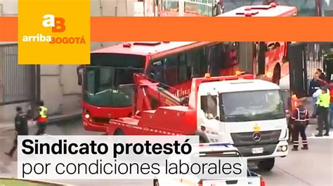 TransMilenio Manifestantes Levantan El Bloqueo En El Portal 20 De