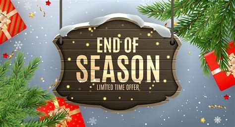 Premium Vector Winter End Of Season Sale Banner Template