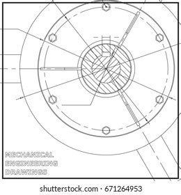 Mechanical Engineering Drawings Engineering Illustration White Stock Illustration 671264953 ...