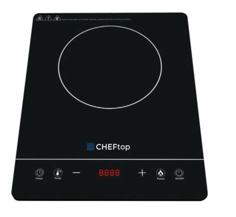 Cheftop Single Burner Induction Cooktop Portable 120v Digital Ceramic