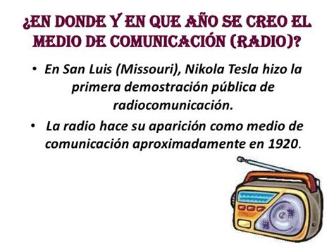 La Radio Como Medio De Comunicacion