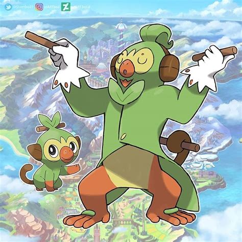 Check Out Fan Art Of Grookey Scorbunny And Sobbles Evolutions