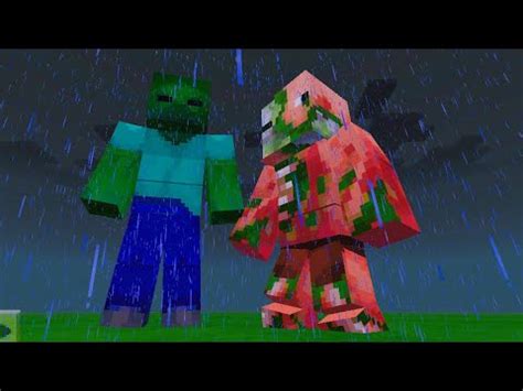 Zombie Titan Vs Zombie Pigman Titan In Minecraft Pe Youtube