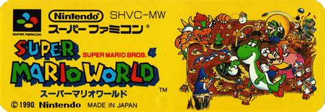 Super Nintendo Labels Super Mario World