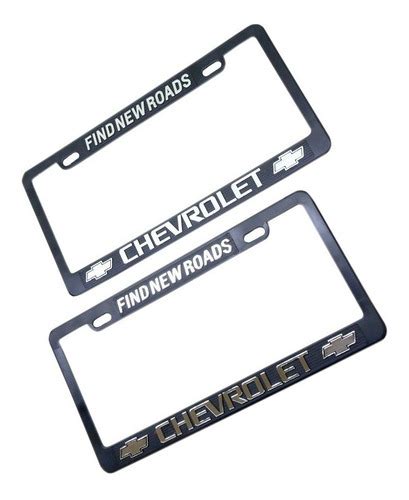 Paquete De Porta Placas Chevrolet Universal Auto Camioneta Mercadolibre