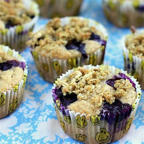 Lemon blueberry Multigrain Muffins. vegan - Vegan Richa