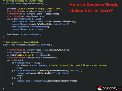 Reversing A Singly Linked List In Java A Tutorial With Code Example • Crunchify