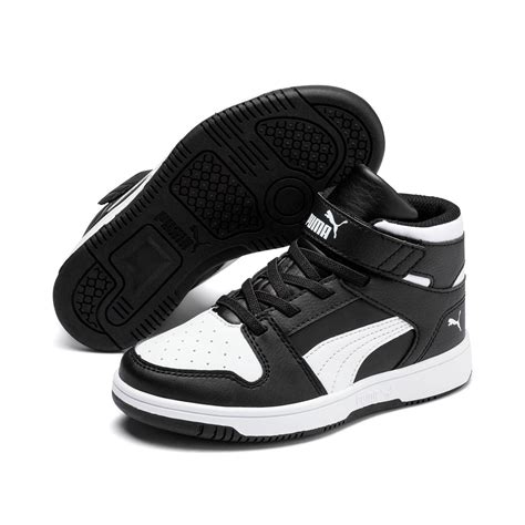 Buty sportowe dziecięce Puma REBOUND LAYUP SL V PS czarne 37048801 29