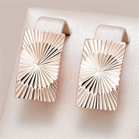 Kinel Hot Fashion Glossy Dangle Earrings For Women Simple Square