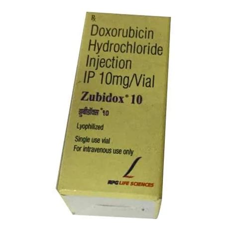 Zubidox 10mg Injection, For Hospital, Clinic, Composition : Doxorubicin ...