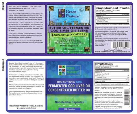 Blue Ice Fermented Cod Liver Oil Nutrition Facts Besto Blog