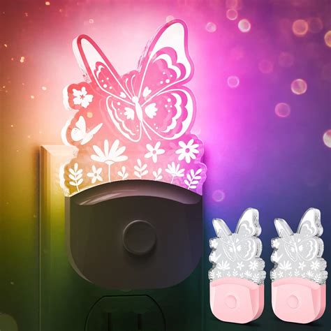 Amazon Night Lights Plug In 2 Pack Butterfly Night Light For