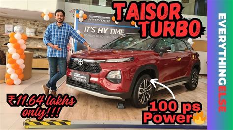 Finally Toyota Taisor 2024 V Top Model YouTube