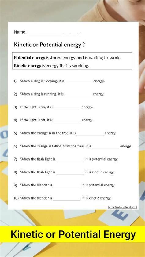 Potential And Kinetic Energy Worksheet Lovely Kinetic And Potential Energy Worksheet Artofit