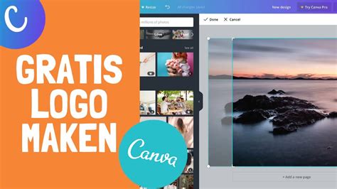 Zelf Gratis Logo Maken Canva Tutorial YouTube