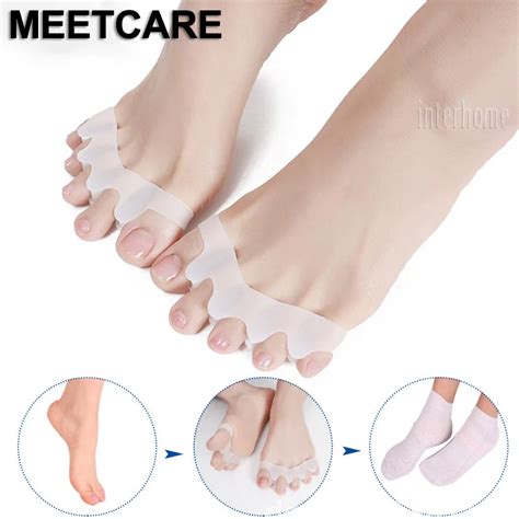 Pair Hallux Valgus Correction Braces Toe Separators Straightener