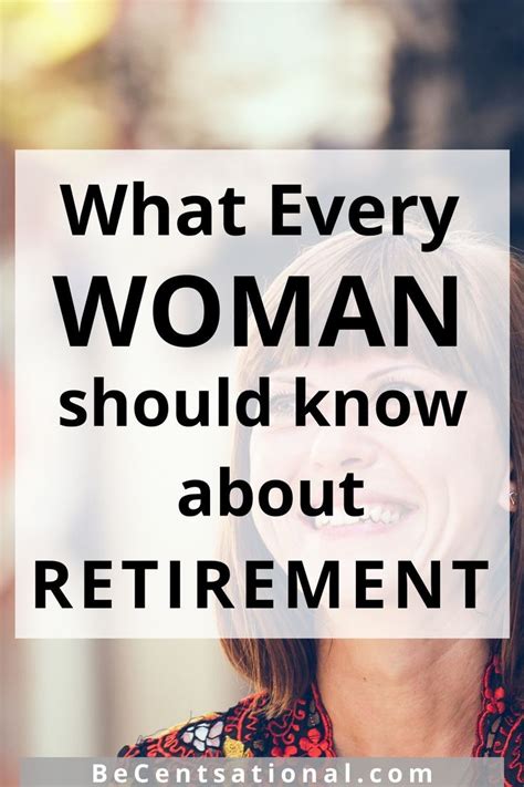 Retirement Planning For Women What You Need To Know Retirement Advice Retirement Planner