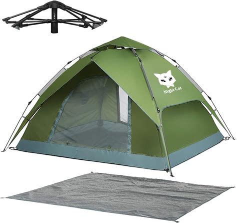 Night Cat Waterproof Camping Tent For 1 2 3 4 Person With Footprint