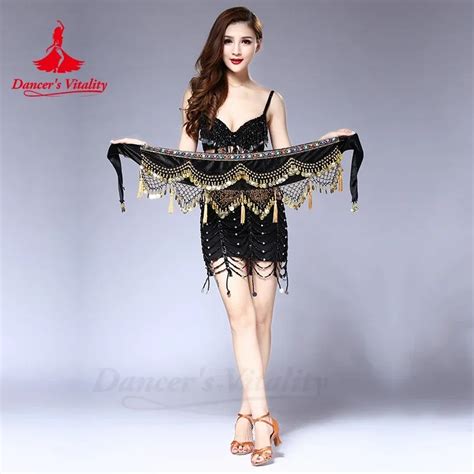 New Style Belly Dance Costumes Velvet Lantern Gold Coins Belly Dance