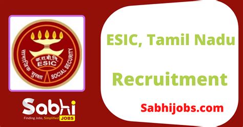 ESIC Tamil Nadu Jobs Notification 2023 Walk In For 29 Senior Resident