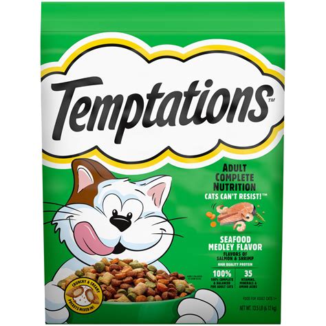 Temptations Seafood Medley Flavor Adult Dry Cat Food Lb Bag