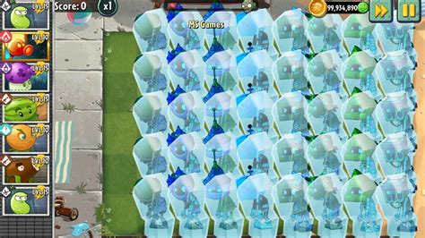 PvZ 2 Challenge Defeat 40 Frozen Zombie With Super Plant Max Level