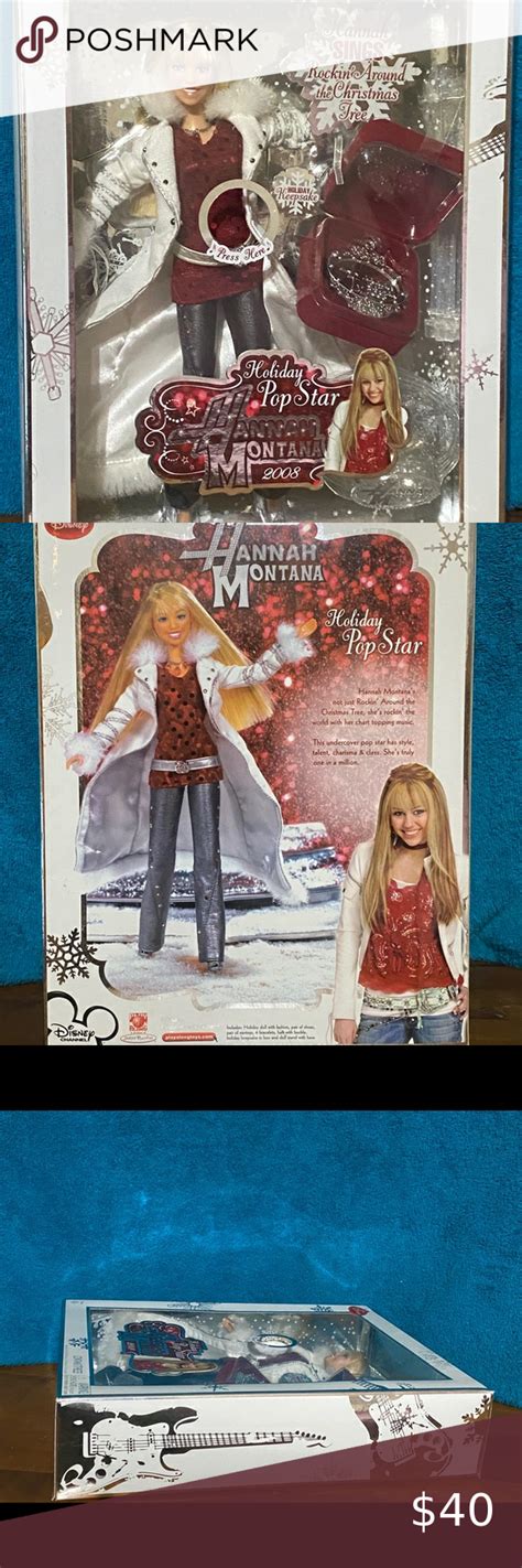 Hannah Montana Holiday Pop Star 2008 Holiday Pops Disney Princess Jasmine Doll Pop Star