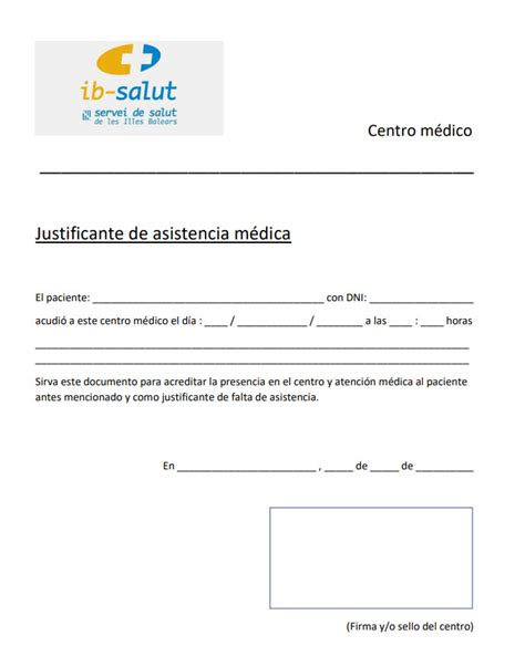 Frente Pr Ctica M S Bien Plantilla Justificante De Trabajo Horizontal