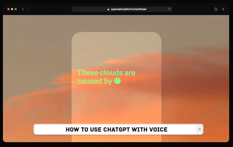 How To Use Chatgpt With Voice Gpt Master Ai