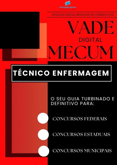 Provimento Efetivo Concursos Apostila do Técnico de Enfermagem VADE