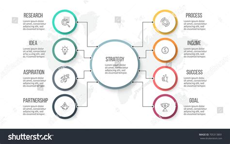 Business Hierarchy Infographic Organization Chart 8 Stock Vector ...