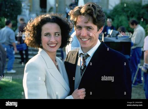 Hugh Grant And Andie Macdowell In Four Weddings And A Funeral 1994 Directed By Mike Newell