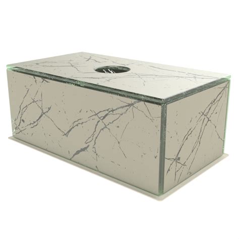 Glass Tissue Box Cover Hotel Bathroom Accents Myglassstudio
